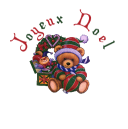 gif joyeux Noël ourson